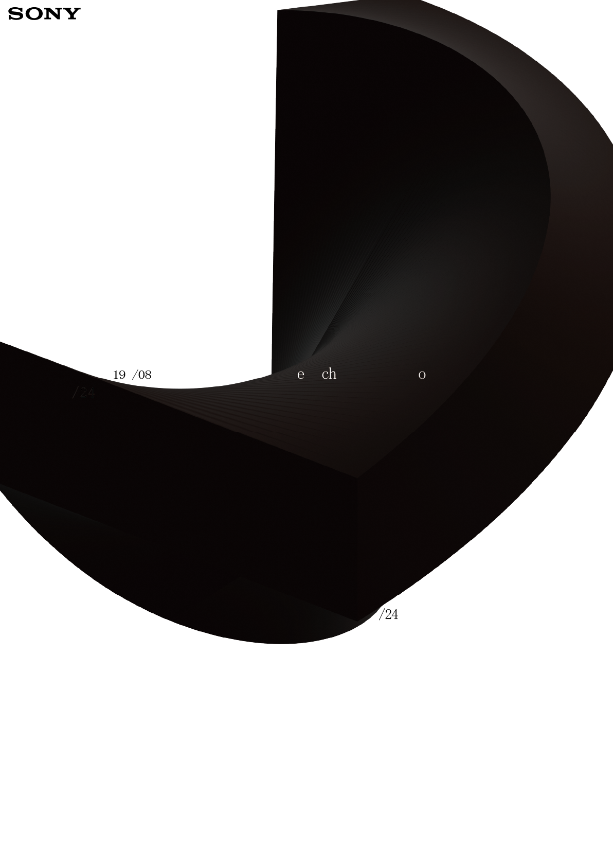 Echo SV-01 campaign poster with a curved monolithic black form
